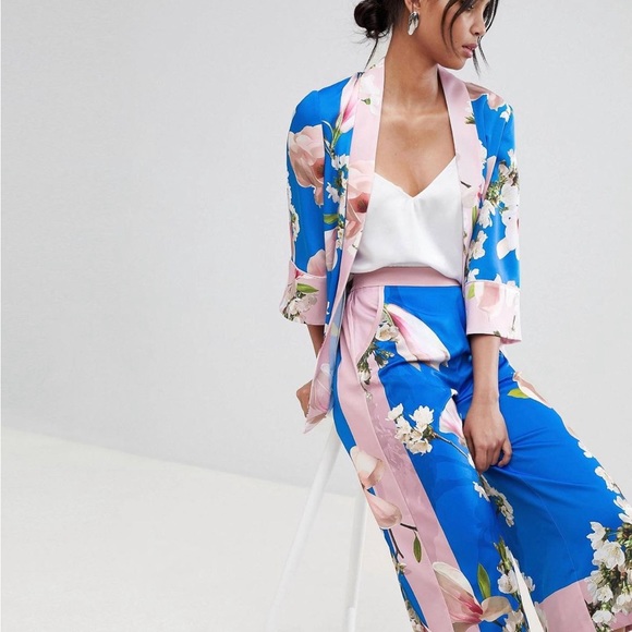 Ted Baker Floral Harmony Kimono Jacket - Picture 4 of 9